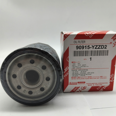 90915-YZZD2 Spin-On Oil Filter Fits Toyota Camry & Hilux Gasoline Vehicles, Cross Ref 15601-13051, Ø74×85mm Black Coated Metal Housing with Complete O-Ring Kit, OE Standard & Easy Installation