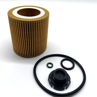 11427640862 Engine Oil Filter Cartridge Fits BMW N20 N55 Turbo Engine , Cross Ref HU816Z KIT, Ø74×79mm Yellow Composite Filter Paper with Full O-Ring Set, OE Standard & Easy Installation