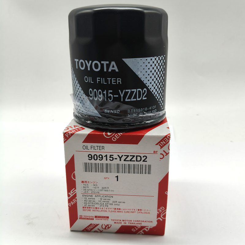 90915-YZZD2 Spin-On Oil Filter Fits Toyota Camry & Hilux Gasoline Vehicles, Cross Ref 15601-13051, Ø74×85mm Black Coated Metal Housing with Complete O-Ring Kit, OE Standard & Easy Installation