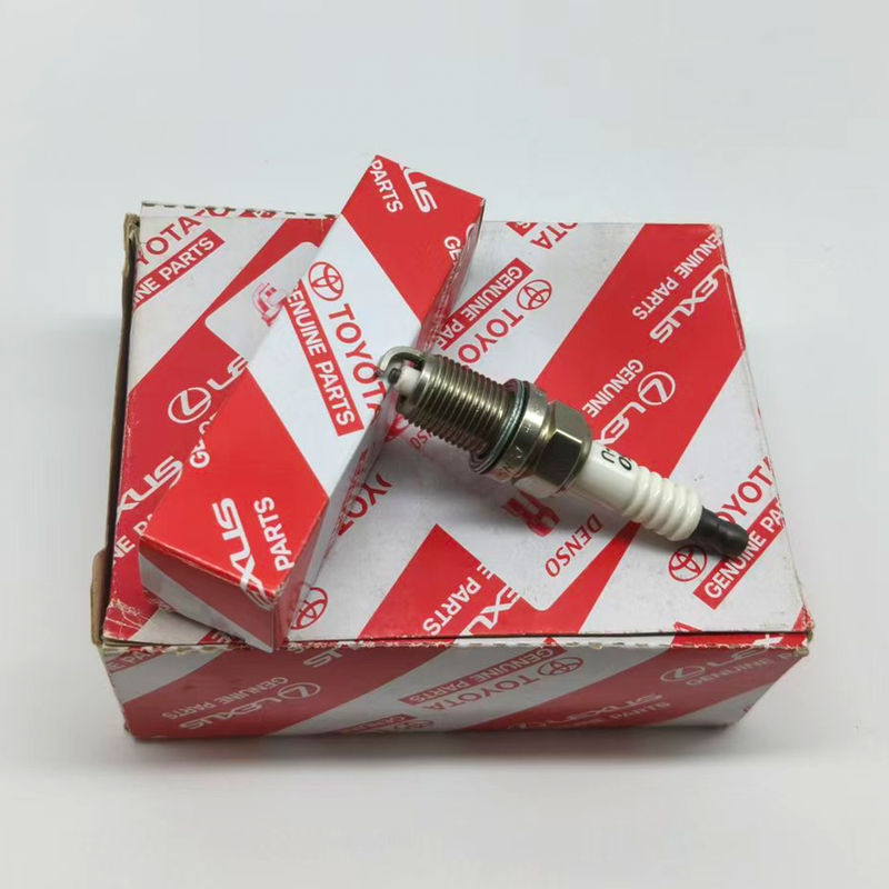 90919-01166 Spark Plug Fits Toyota Tundra 2UZ-FE Engine, Cross Ref K20R-U, M14×1.25mm Anti-Corrosion Metal Shell with Noise Reduction Resistor, OE Standard & Easy Installation
